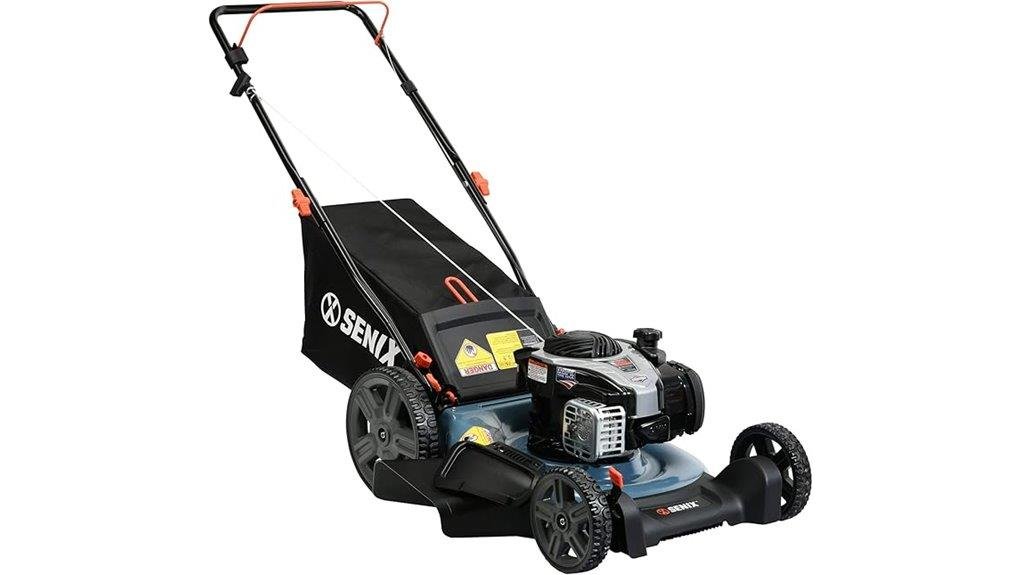 powerful 21 inch gas mower