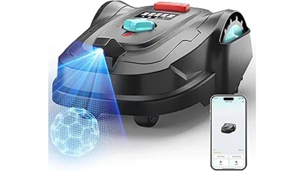 precision robotic mower with vision