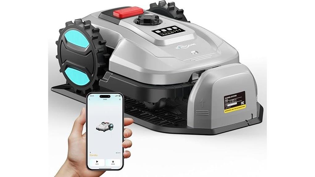 app controlled robot lawnmower review