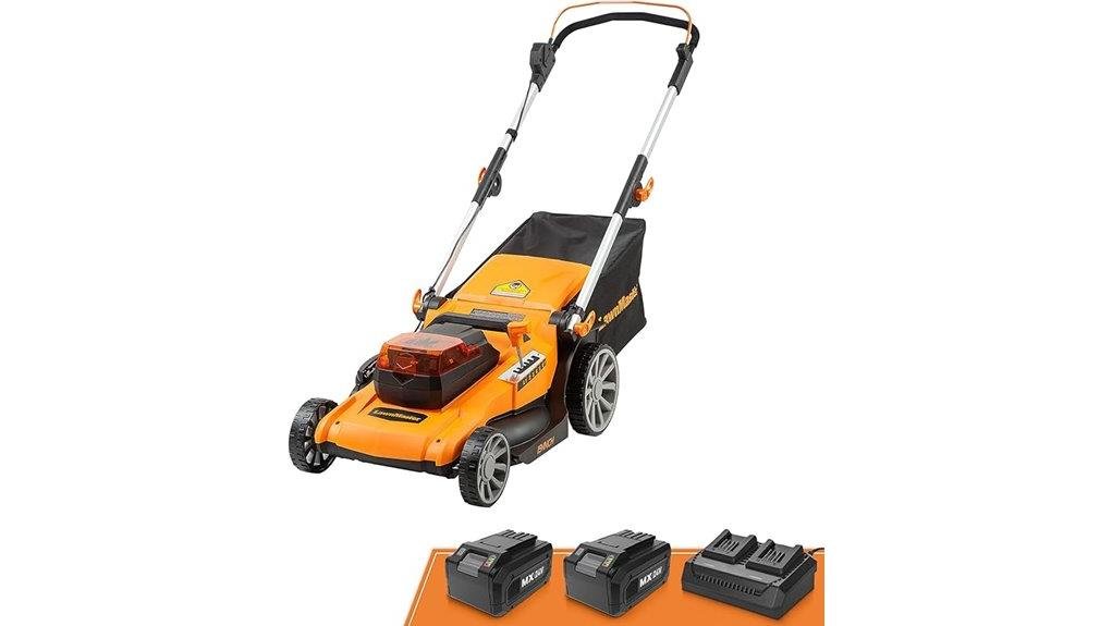 battery powered mid size mower
