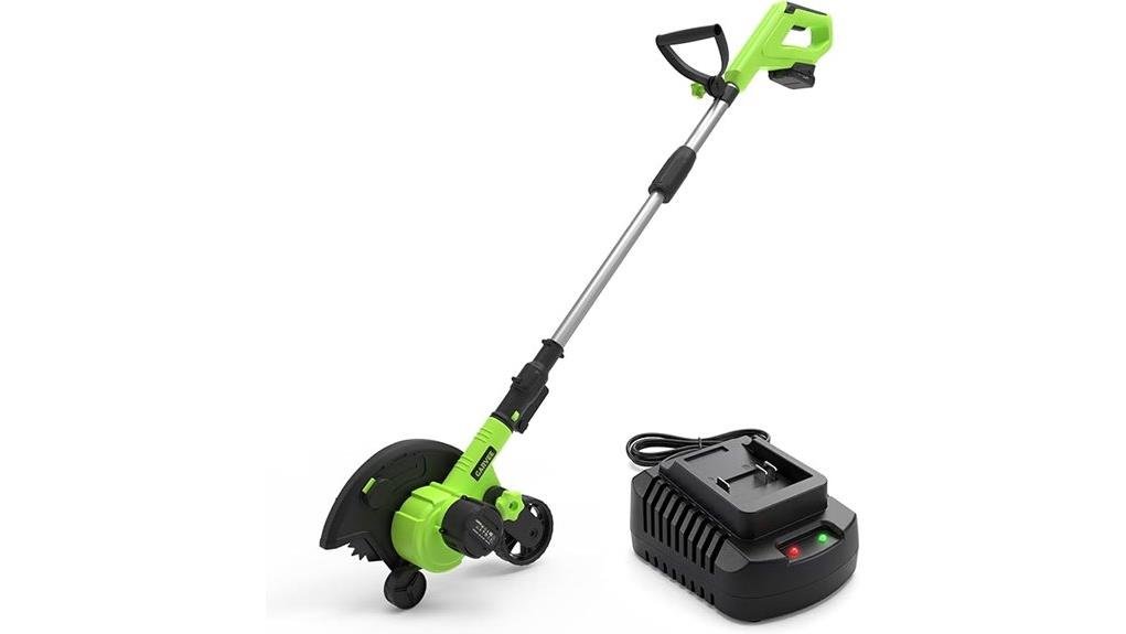compact 20v cordless lawn edger