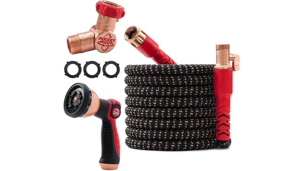compact expandable copper head hose