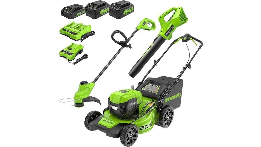 greenworks 48v dual battery combo