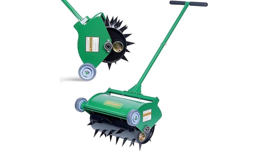 heavy duty rolling spike aerator