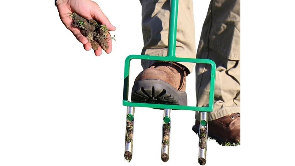 lightweight hollow tine manual aerator