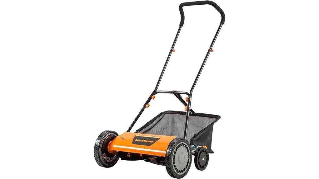 manual reel mower compact design