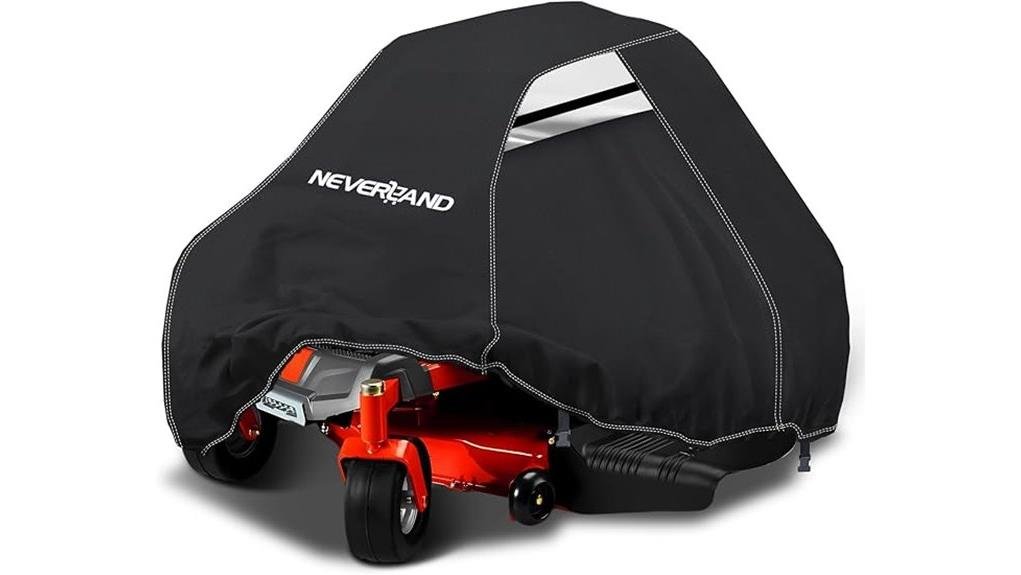 protects mower from elements