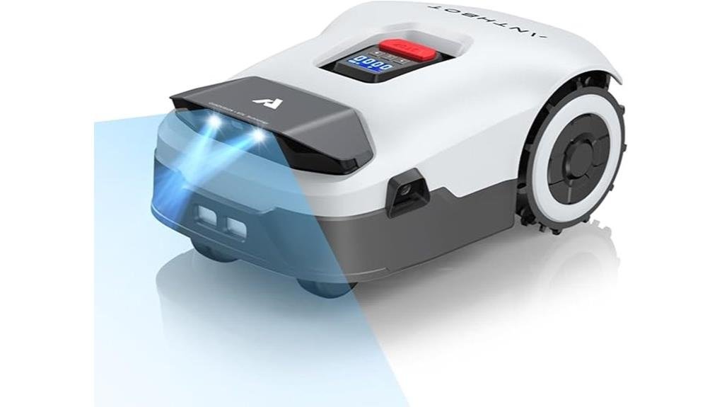 quiet precise boundary cutting mower