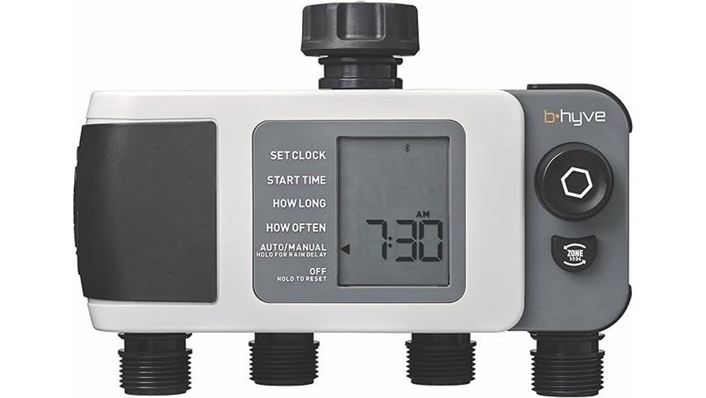 smart 4 port hose timer