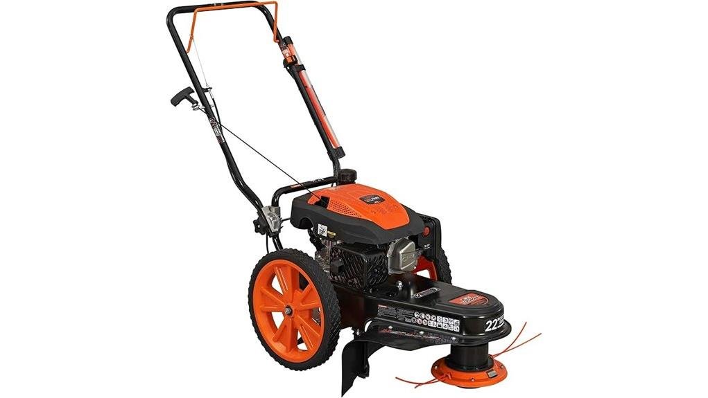 yardmax 22in 170cc trimmer mower