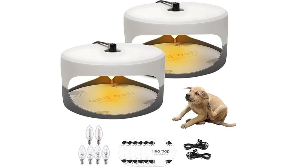 indoor two pack flea traps