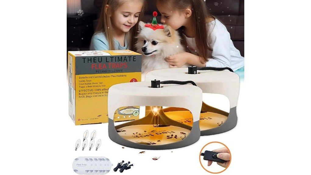 indoor two pack flea traps