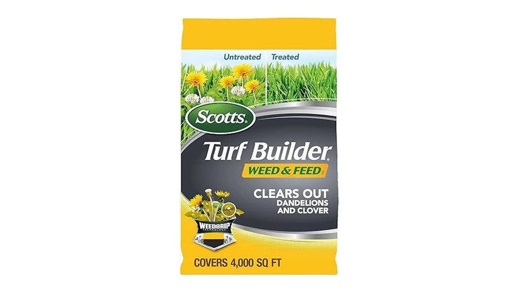 lawn fertilizer kills weeds