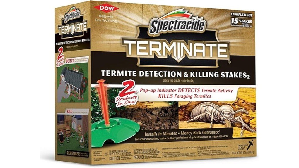 termite detecting killing garden stakes