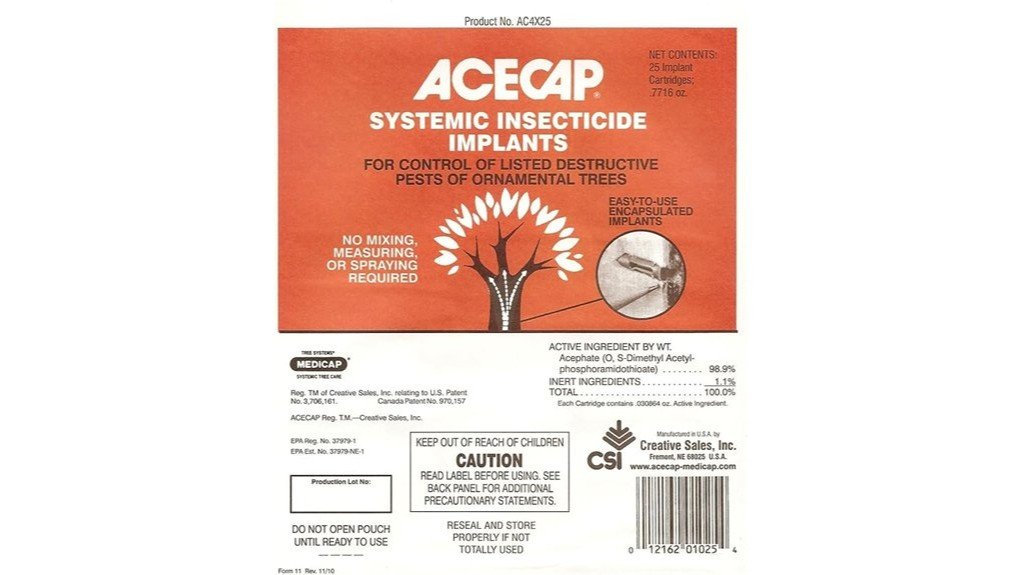 tree systemic insecticide implants